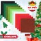Kitcheniva 96 Pieces Christmas Felt Fabric Squares Soft Sheets 4"-12 Color